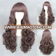 High Quality 70cm Long Wave Women Color Mixed Synthetic Fashion Lolita Wig Cosplay Costume Lolita Hair Wig Party Wig