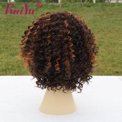 popular style synthetic kinky curly lace front wig