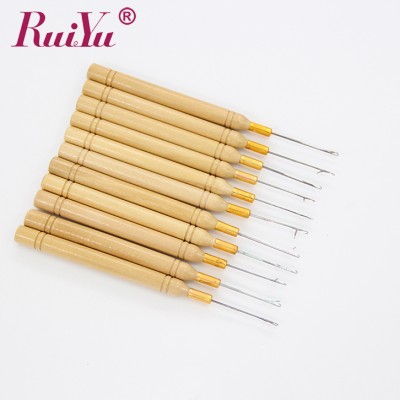 STOCK human hair weaving micro bead loop pulling needles