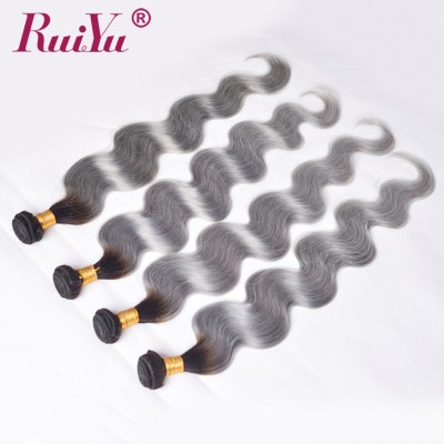 1b/gray color indian straight hair bundles with lace closure hair extension packaging