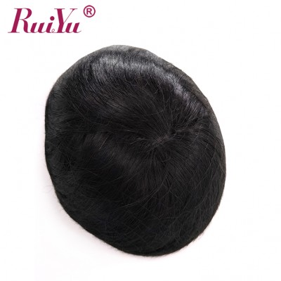 Cheap high quality human hair toupee natural hair wig for men