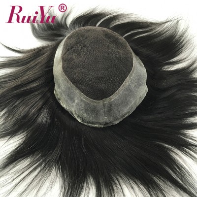 High quality virgin human hair mens toupee virgin raw brazilian hair piece toupee for black men